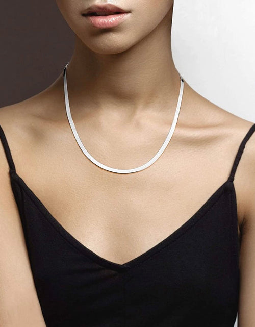 Load image into Gallery viewer, Donatello Gian Solid Sterling Silver Flat Necklace - 5 Lengths by Donatello Gian

