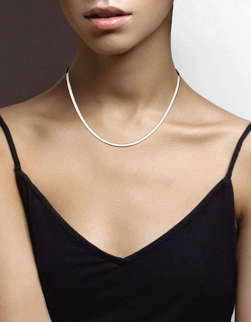 Load image into Gallery viewer, Donatello Gian Solid Sterling Silver Flat Necklace - 5 Lengths by Donatello Gian
