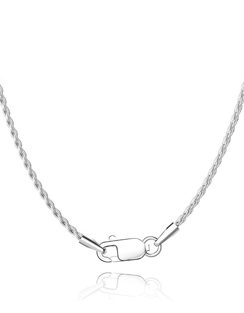 Load image into Gallery viewer, Solid Sterling Silver Rope Chain Choker Necklace - 3 Length Options by Donatello Gian
