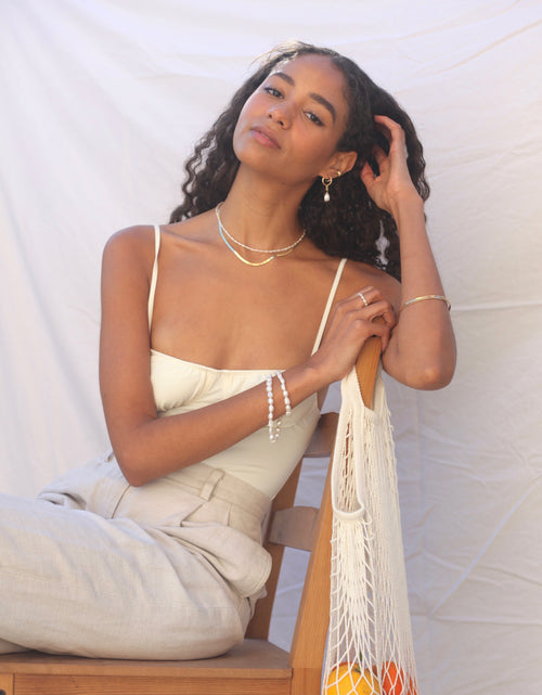Load image into Gallery viewer, Herringbone Necklace by Urth and Sea
