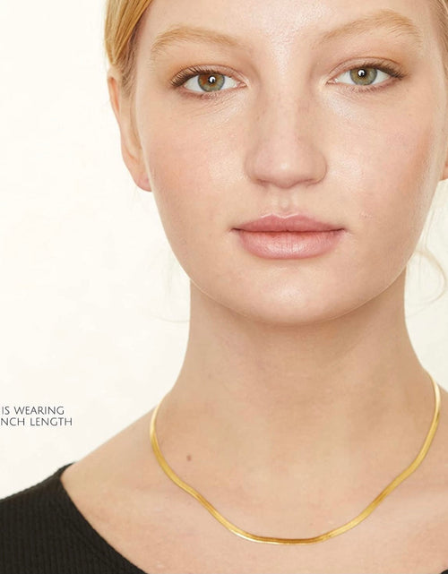 Load image into Gallery viewer, Solid Sterling Silver Yellow Gold Flashed Herringbone Necklace - 3 Lengths by Donatello Gian
