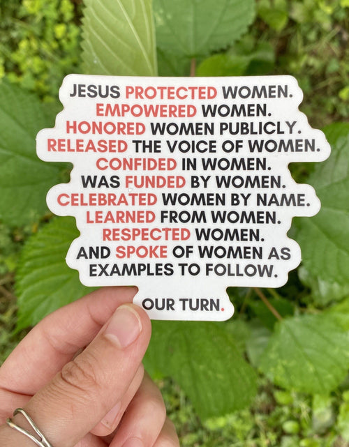 Load image into Gallery viewer, Jesus - Women | Sticker by The Happy Givers
