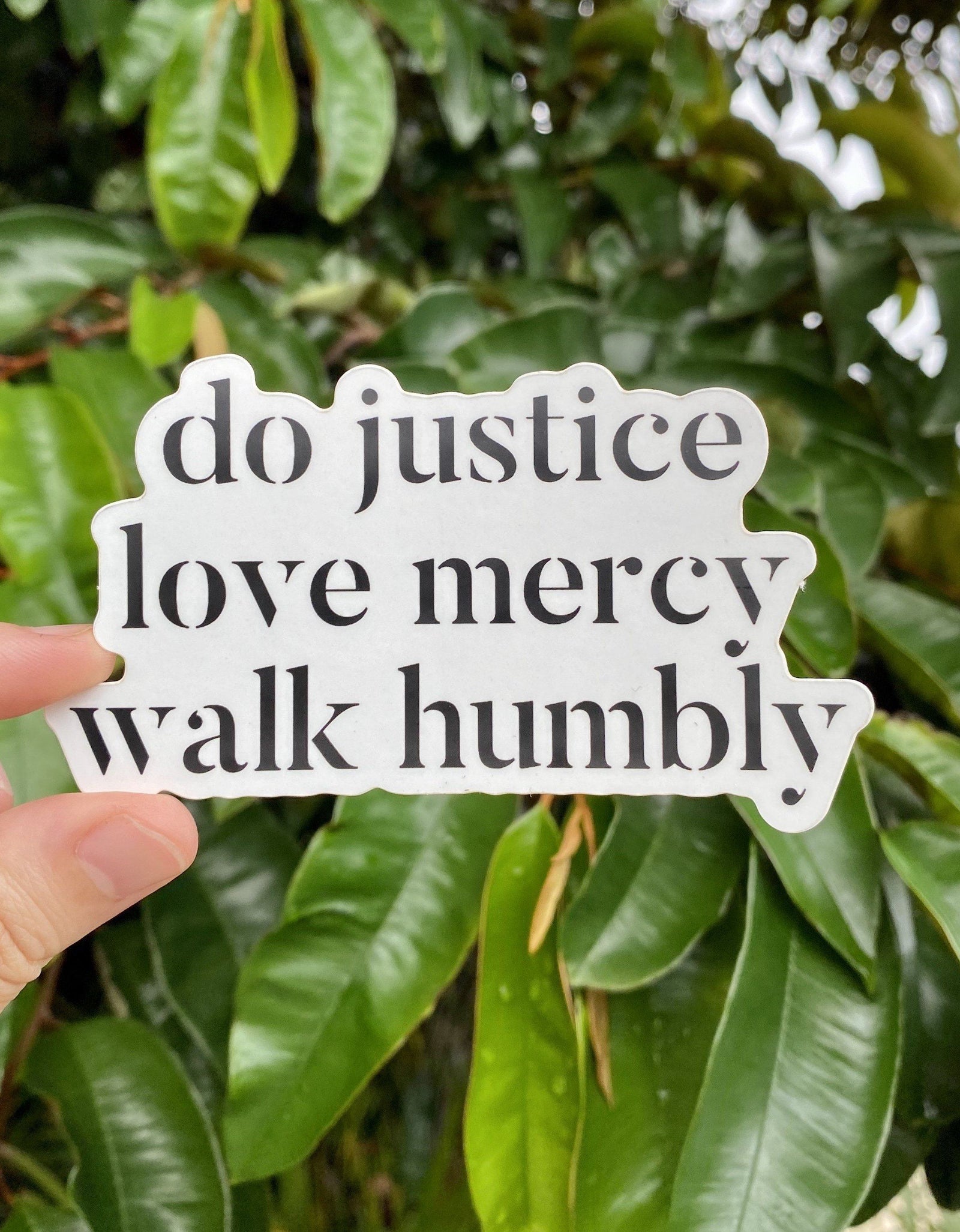 Micah Six Eight | Sticker by The Happy Givers