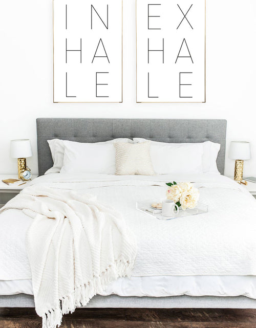 Load image into Gallery viewer, NEW Inhale Exhale Set Of 2 Bedroom Simple Wall Decor Prints by WinsterCreations™ Official Store
