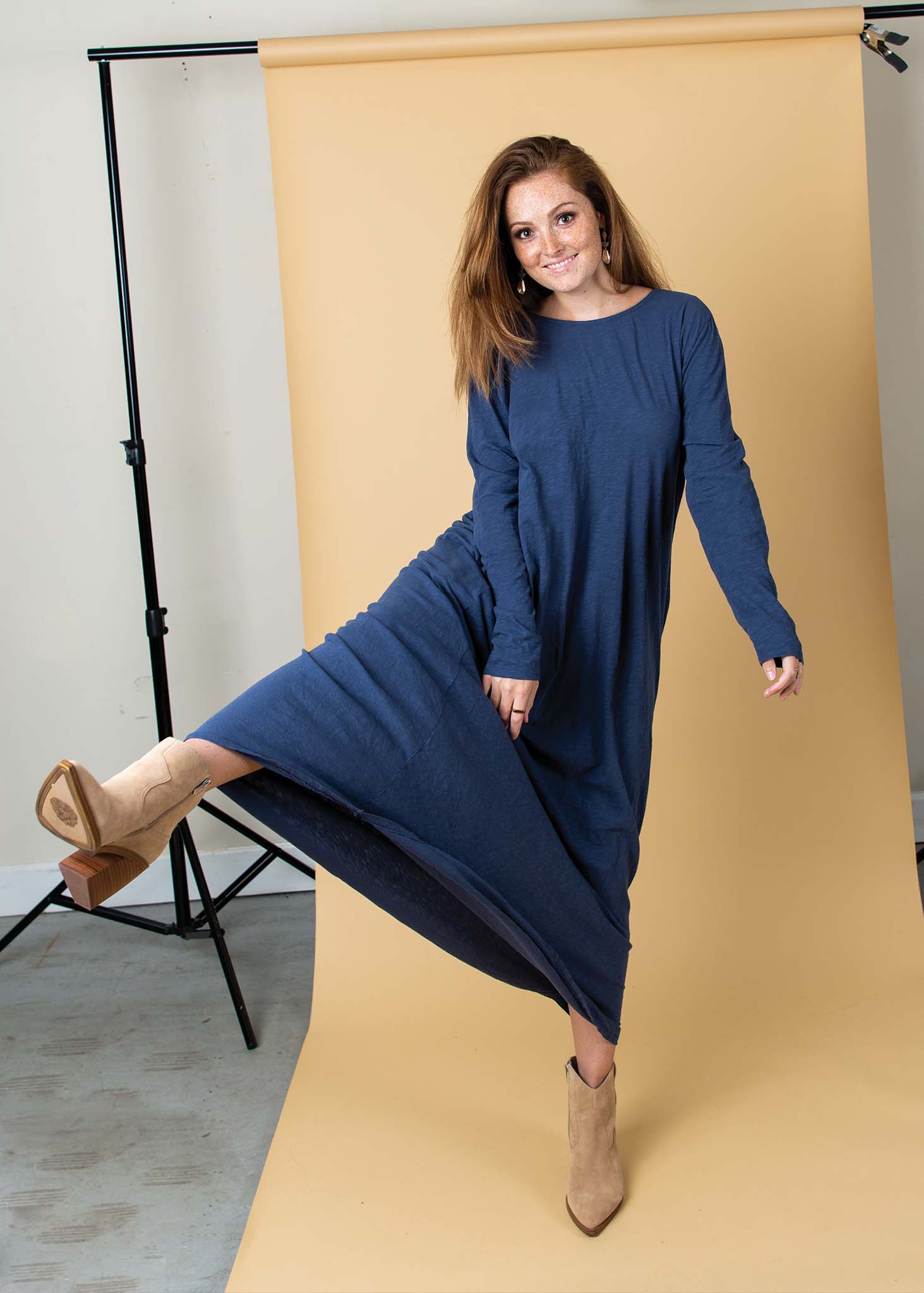 Be Clever Duo Dress - Inky Blue by And For Good