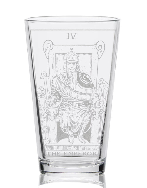 Load image into Gallery viewer, RIDER-WAITE TAROT CARD Pint Glasses by LumEngrave
