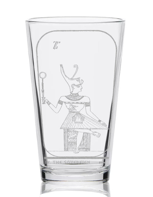 Load image into Gallery viewer, EGYPTIAN TAROT CARD Pint Glasses by LumEngrave
