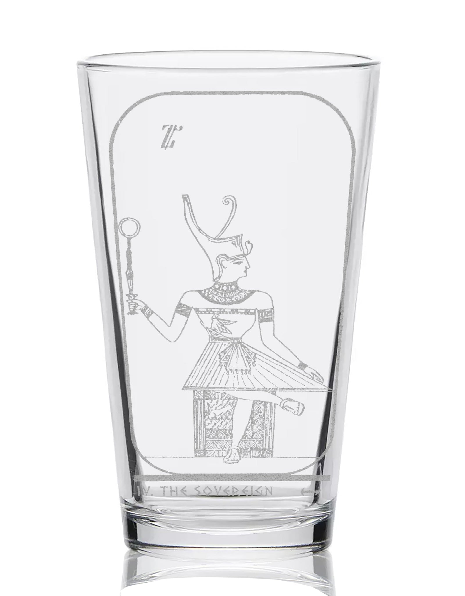 EGYPTIAN TAROT CARD Pint Glasses by LumEngrave