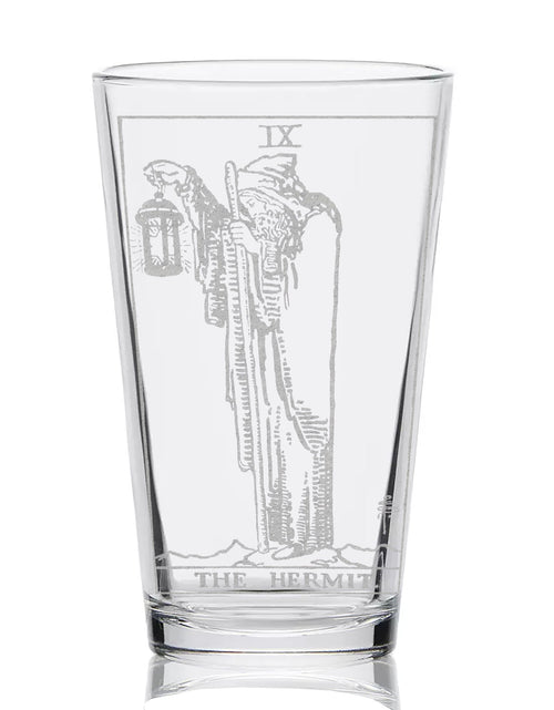 Load image into Gallery viewer, RIDER-WAITE TAROT CARD Pint Glasses by LumEngrave
