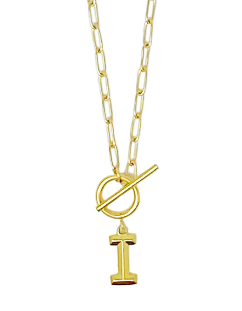 Load image into Gallery viewer, Modern Classic Initial Necklace by Ellisonyoung.com

