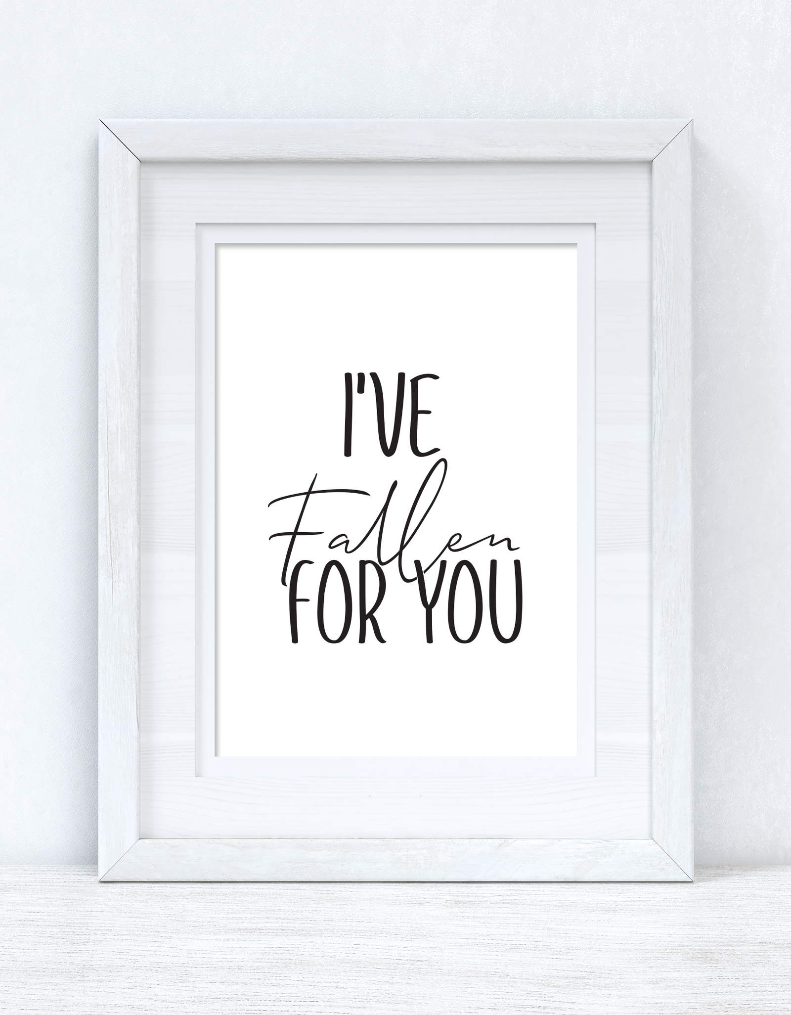 I've Fallen For You Autumn Seasonal Wall Home Decor Print by WinsterCreations™ Official Store