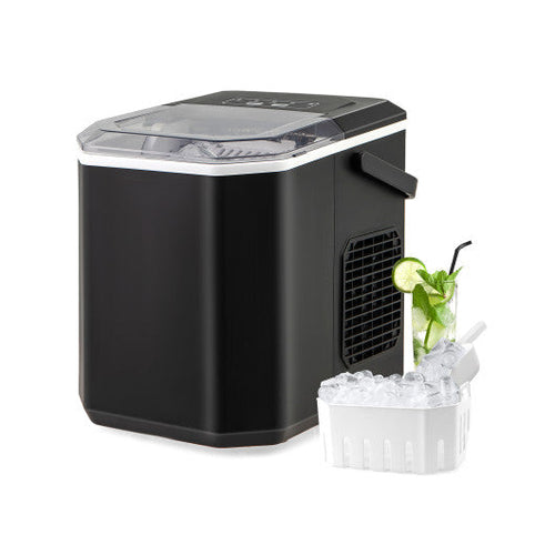 Load image into Gallery viewer, Ice Maker Countertop with Self-Cleaning for Home Kitchen Office Party-Black
