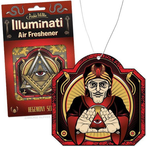 Load image into Gallery viewer, Illuminati Air Freshener in Hegemony Scent by The Bullish Store
