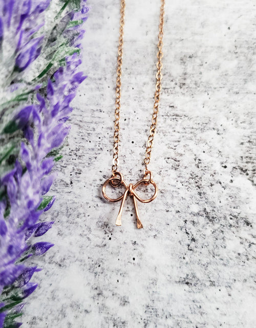 Load image into Gallery viewer, Infinity Knot Necklace for Bridesmaids by Salt and Sparkle
