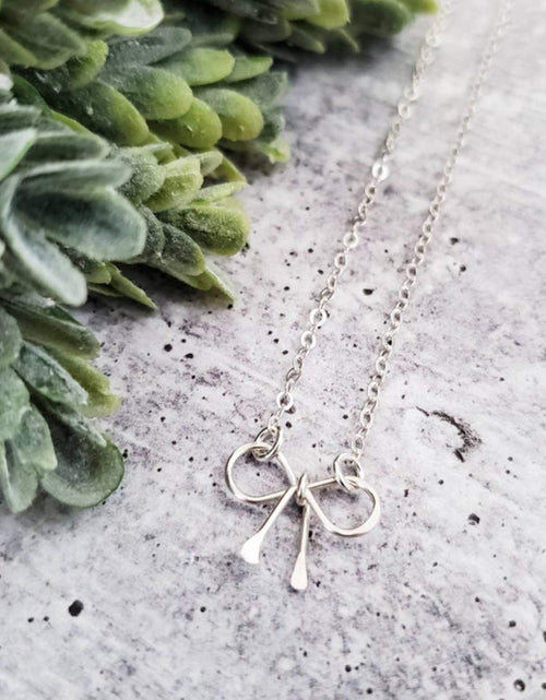 Load image into Gallery viewer, Infinity Knot Necklace for Bridesmaids by Salt and Sparkle
