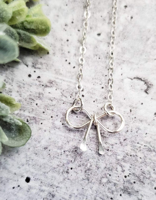 Load image into Gallery viewer, Infinity Knot Necklace for Bridesmaids by Salt and Sparkle
