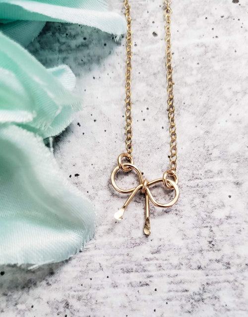 Load image into Gallery viewer, Infinity Knot Necklace for Bridesmaids by Salt and Sparkle
