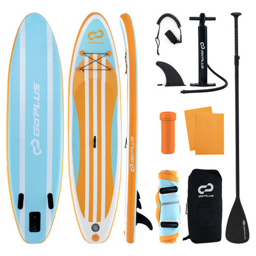 Load image into Gallery viewer, Inflatable Stand up Paddle Board with Adjustable Paddle and 3 Fins for Adults and Youths-L
