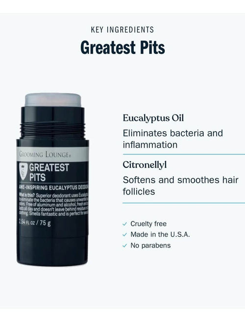 Load image into Gallery viewer, Grooming Lounge Greatest Pits Deodorant by Grooming Lounge
