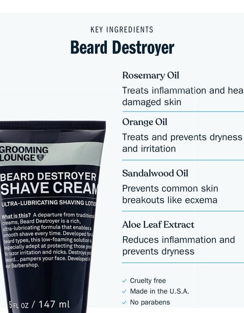 Load image into Gallery viewer, Grooming Lounge Beard Destroyer Shave Cream by Grooming Lounge
