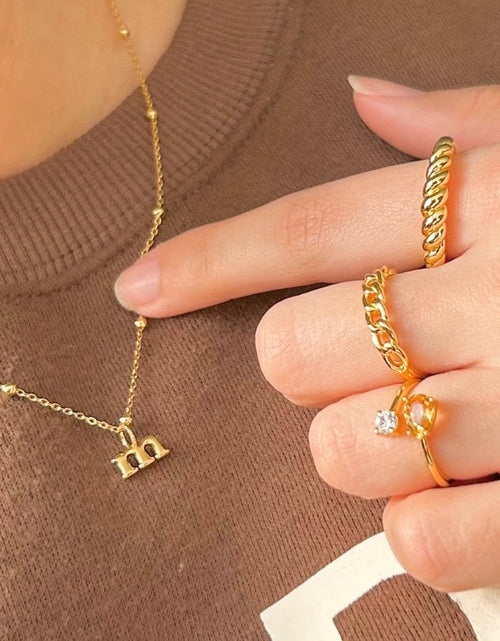 Load image into Gallery viewer, Initial Necklace by Little Sky Stone
