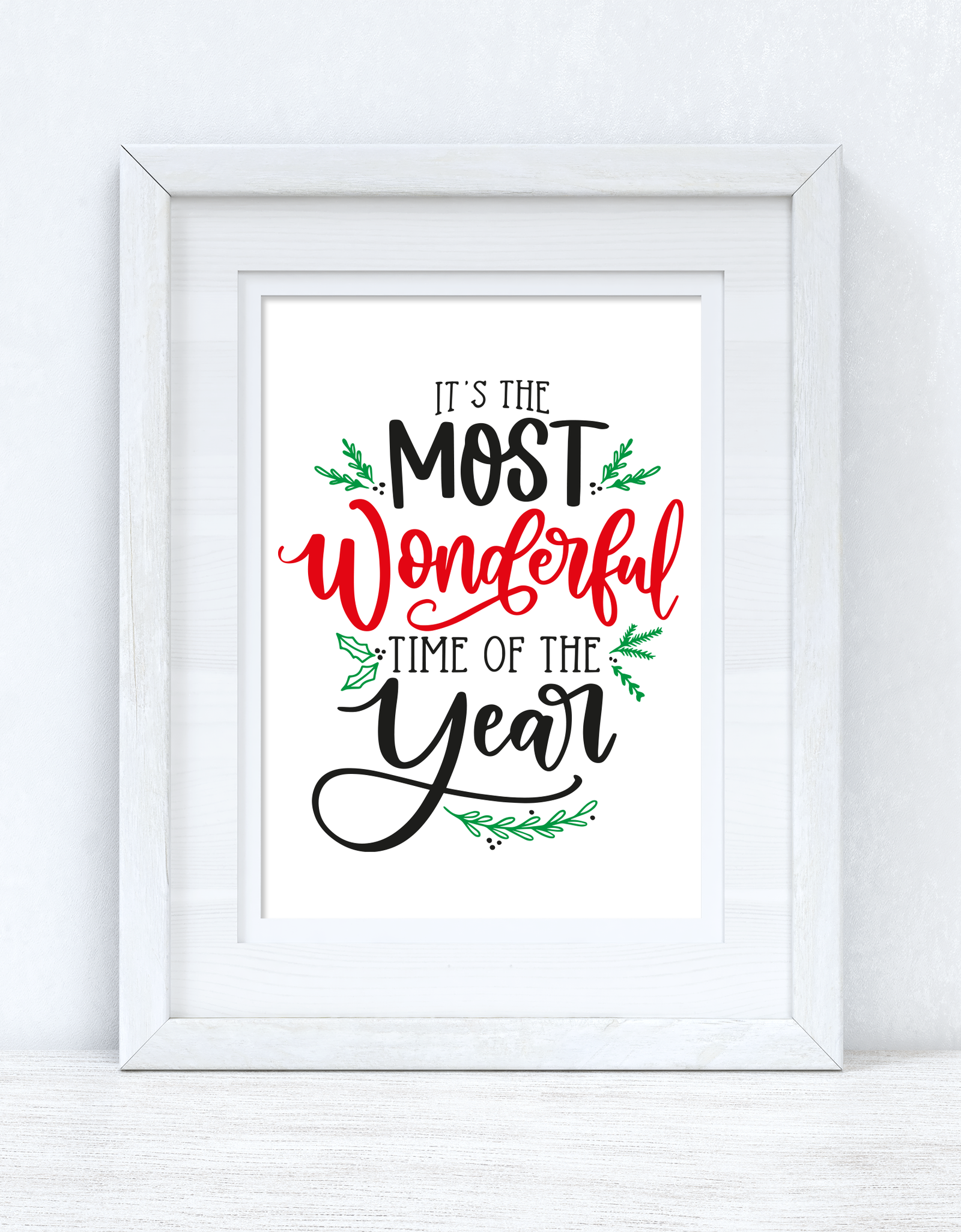 Its The Most Wonderful Time Of The Year 2021 Seasonal Wall Home Decor Print by WinsterCreations™ Official Store
