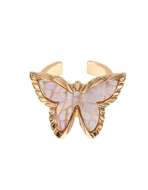Load image into Gallery viewer, Patterned Butterfly Ring by Madeline Love
