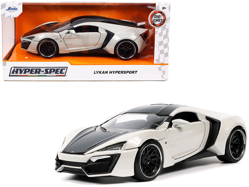 Load image into Gallery viewer, Lykan Hypersport Gray and Black "Hyper-Spec" Series 1/24 Diecast Model Car by Jada
