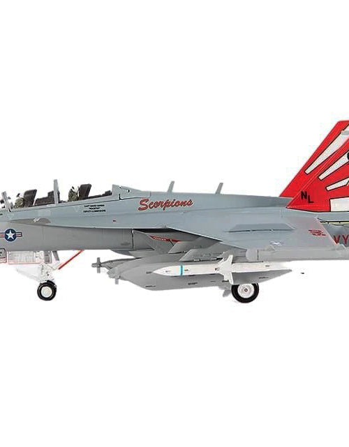 Load image into Gallery viewer, Boeing EA-18G Growler Aircraft "VAQ-132 Scorpions" United States Navy 1/72 Diecast Model by JC Wings
