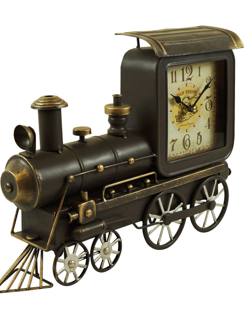 Load image into Gallery viewer, Table clock - Old Train Table Clock by Peterson Housewares &amp; Artwares
