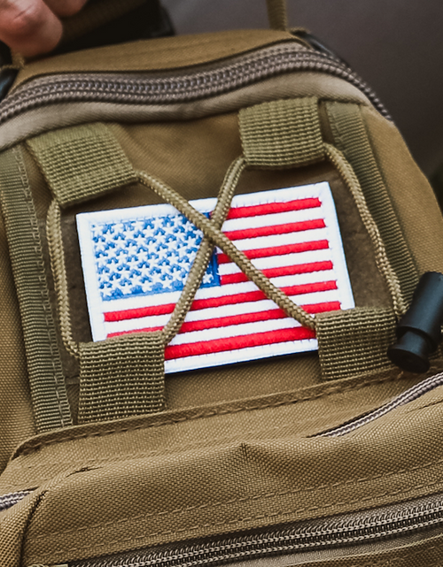 Load image into Gallery viewer, Tactical USA Flag Patch with Detachable Backing by Jupiter Gear
