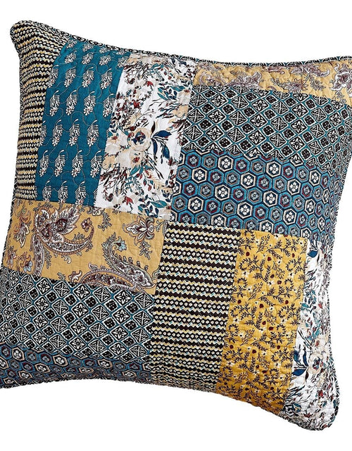 Load image into Gallery viewer, DaDalogy Bedding Honey Cove Floral Patchwork Euro Pillow Sham Cover, 26" x 26" (JHW957) by DaDa Bedding Collection
