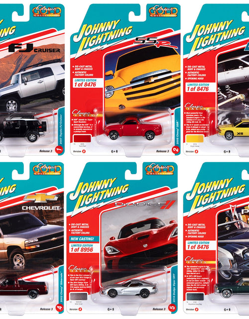 Load image into Gallery viewer, "Classic Gold Collection" 2022 Set B of 6 Cars Release 3 1/64 Diecast Model Cars by Johnny Lightning
