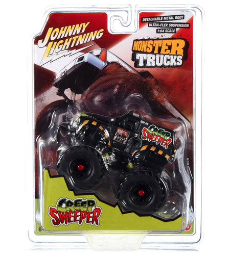 "Creep Sweeper" Monster Truck "Zombie Response Unit" with Black Wheels "Monster Trucks" Series 1/64 Diecast Model by Johnny Lightning