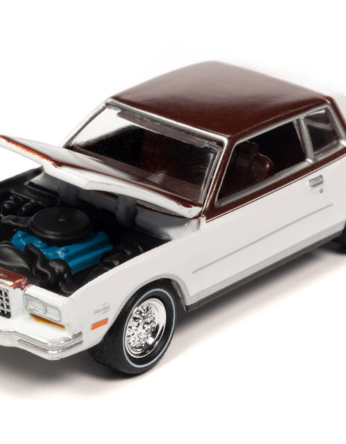 Load image into Gallery viewer, 1980 Chevrolet Monte Carlo White and Dark Claret Brown Metallic Top and Hood Limited Edition to 3508 pieces Worldwide "OK Used Cars" 2023 Series 1/64 Diecast Model Car by Johnny Lightning
