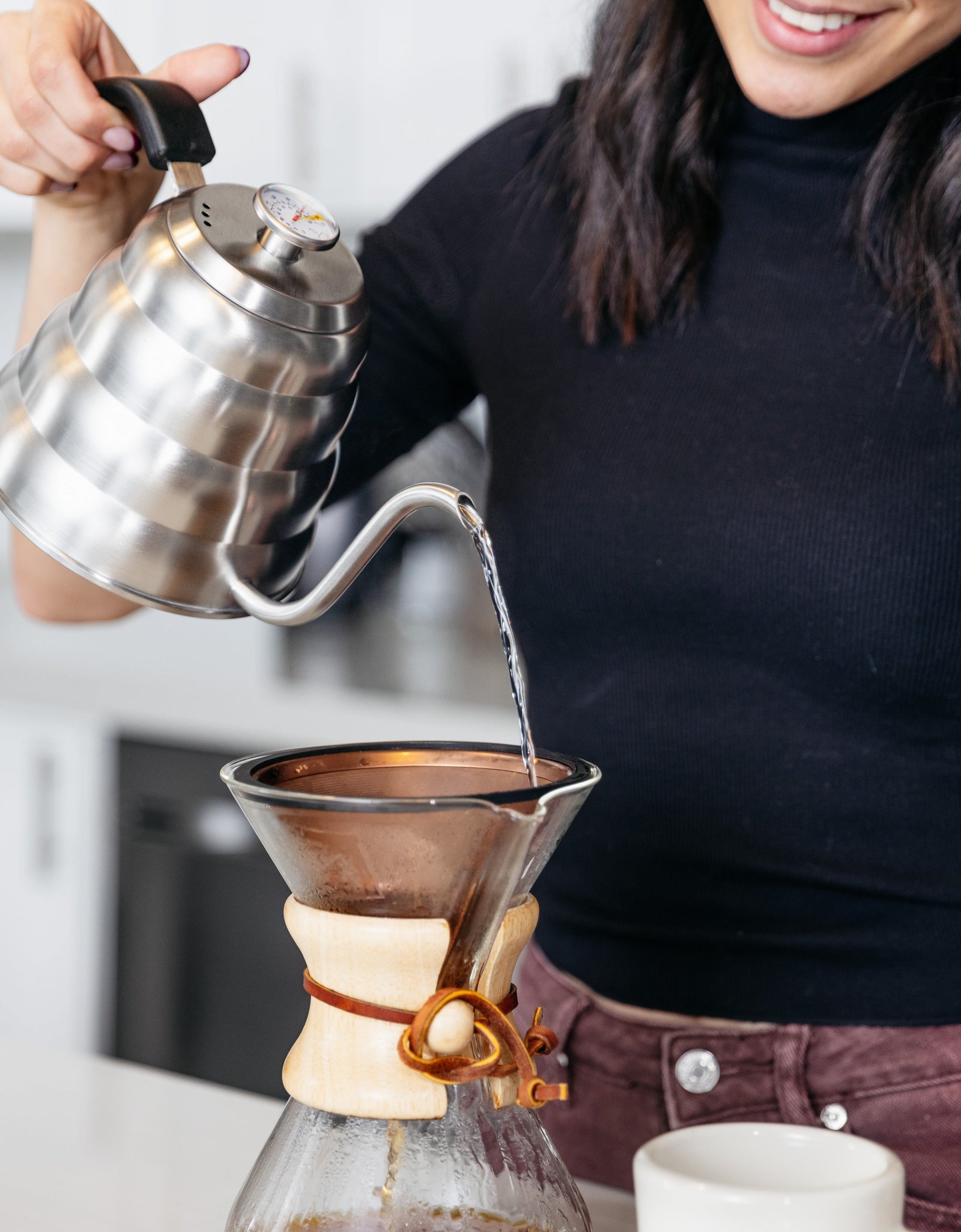 Reusable Pour Over Coffee Filter for Chemex and Hario V60 (Copper) by Barista Warrior