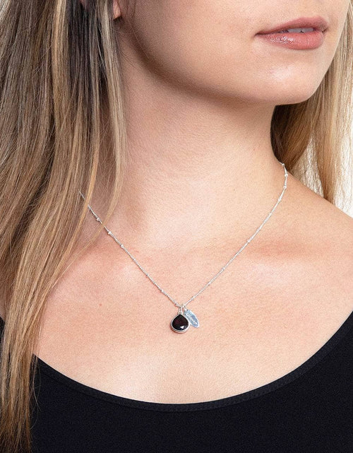 Load image into Gallery viewer, January Garnet Birthstone Necklace by Tiny Rituals
