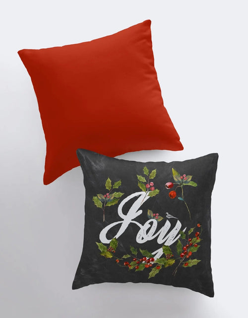 Load image into Gallery viewer, Joy Pillow Case | Throw Pillow | Joy Pillow | Home Decor | Christmas Pillow Cover | Christmas Décor | Christmas Gift | Thank you Gift by UniikPillows
