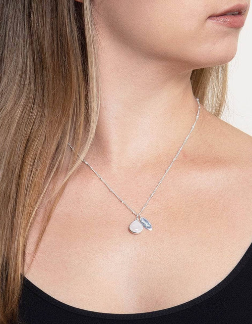 Load image into Gallery viewer, June Rainbow Moonstone Birthstone Necklace by Tiny Rituals
