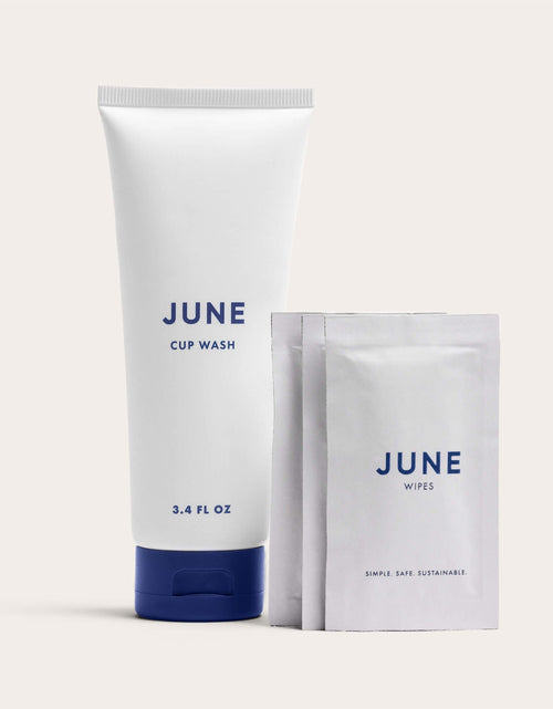 Load image into Gallery viewer, Cup Cleaning Travel Kit by JUNE | The Original June Menstrual Cup
