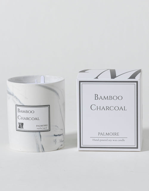 Load image into Gallery viewer, Bamboo Charcoal Soy Wax Candle by PALMOIRE
