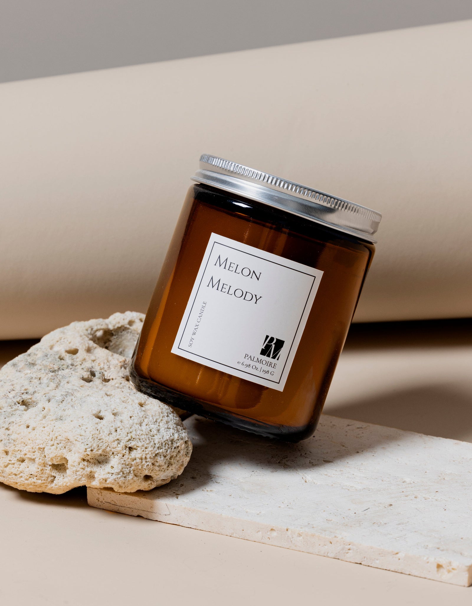 Melon Melody Soy Wax Candle by PALMOIRE