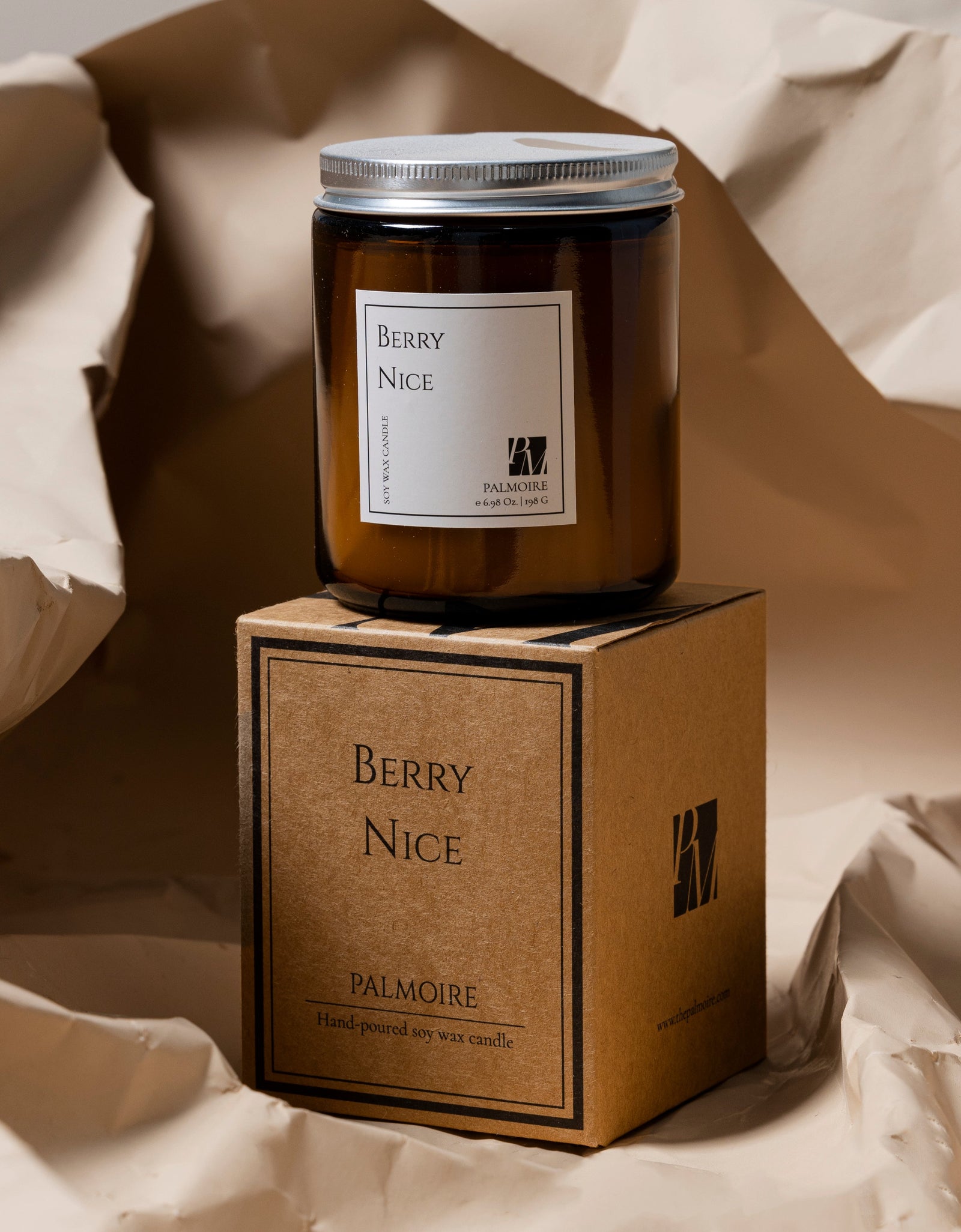 Berry Nice Soy Wax Candle by PALMOIRE