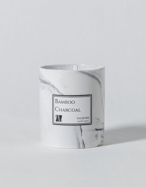 Load image into Gallery viewer, Bamboo Charcoal Soy Wax Candle by PALMOIRE
