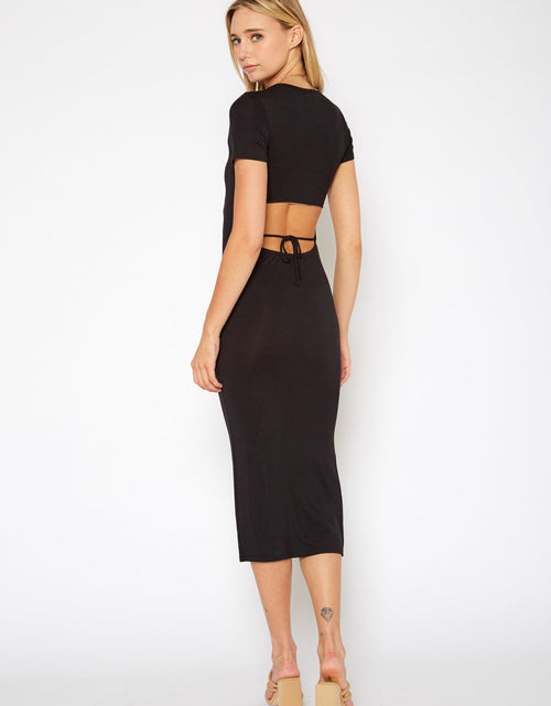 Load image into Gallery viewer, Women's Slit Back Long Dress by Shop at Konus
