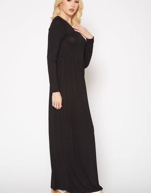 Load image into Gallery viewer, Women's Basic Long Sleeve Fit &amp; Flare Maxi Dress by Shop at Konus

