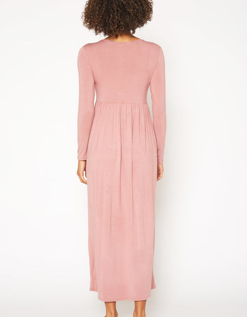 Load image into Gallery viewer, Women's Basic Long Sleeve Fit &amp; Flare Maxi Dress by Shop at Konus
