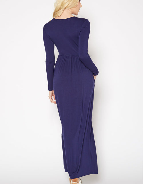 Load image into Gallery viewer, Women's Basic Long Sleeve Fit &amp; Flare Maxi Dress by Shop at Konus
