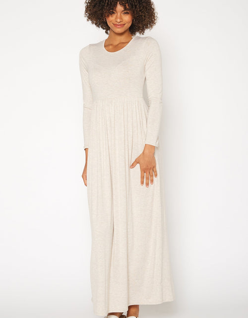 Load image into Gallery viewer, Women's Basic Long Sleeve Fit &amp; Flare Maxi Dress by Shop at Konus
