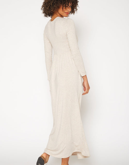 Load image into Gallery viewer, Women's Basic Long Sleeve Fit &amp; Flare Maxi Dress by Shop at Konus
